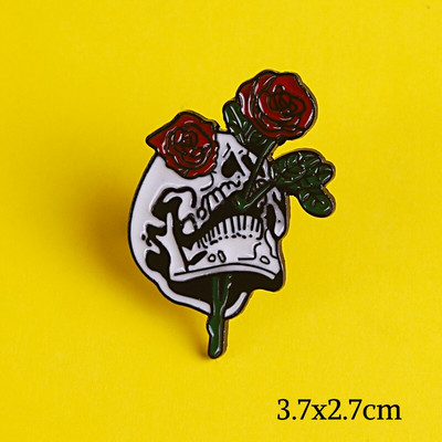 DIY punk lubanja emajlirana igla s uzorkom metalne značke igle i broševi za žene muškarce igla za rever kreativni poklon ruksak torbe jakna s značkom
