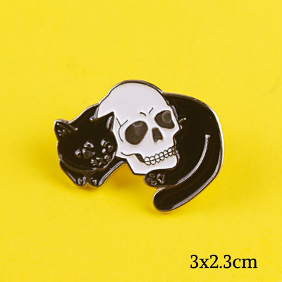 DIY punk lubanja emajlirana igla s uzorkom metalne značke igle i broševi za žene muškarce igla za rever kreativni poklon ruksak torbe jakna s značkom