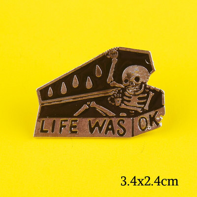 DIY punk lubanja emajlirana igla s uzorkom metalne značke igle i broševi za žene muškarce igla za rever kreativni poklon ruksak torbe jakna s značkom