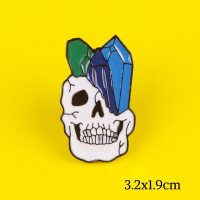 DIY punk lubanja emajlirana igla s uzorkom metalne značke igle i broševi za žene muškarce igla za rever kreativni poklon ruksak torbe jakna s značkom