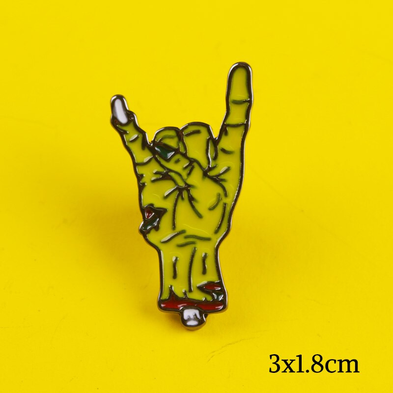 DIY punk lubanja emajlirana igla s uzorkom metalne značke igle i broševi za žene muškarce igla za rever kreativni poklon ruksak torbe jakna s značkom