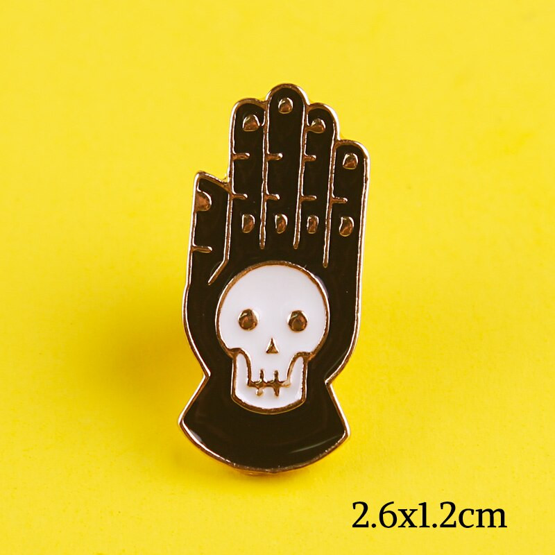 DIY punk lubanja emajlirana igla s uzorkom metalne značke igle i broševi za žene muškarce igla za rever kreativni poklon ruksak torbe jakna s značkom
