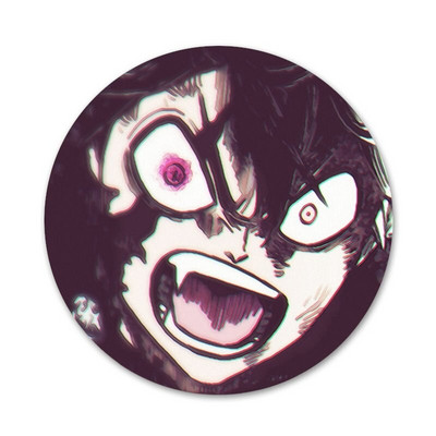 58 mm Anime musta ristiku ikoonid nööpnõelad märgi kaunistus prossid metallist märgid riiete jaoks seljakoti kaunistus