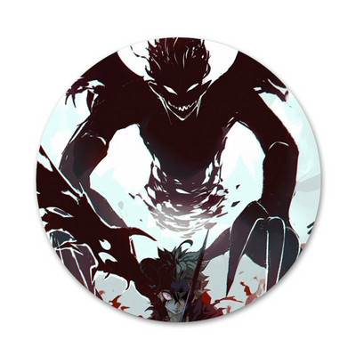 58 mm Anime musta ristiku ikoonid nööpnõelad märgi kaunistus prossid metallist märgid riiete jaoks seljakoti kaunistus