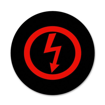 58 mm Marilyn Manson logotipas Piktogramos Smeigtukai Ženkliuko dekoravimas Sagės Metaliniai ženkleliai drabužiams Kuprinės puošimas