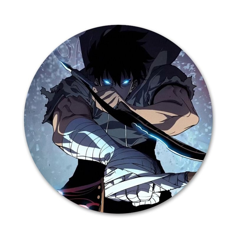 58mm Anime solo izravnavanje Broš Igla Cosplay značka Dodaci za odjeću Ruksak Dekoracija Poklon