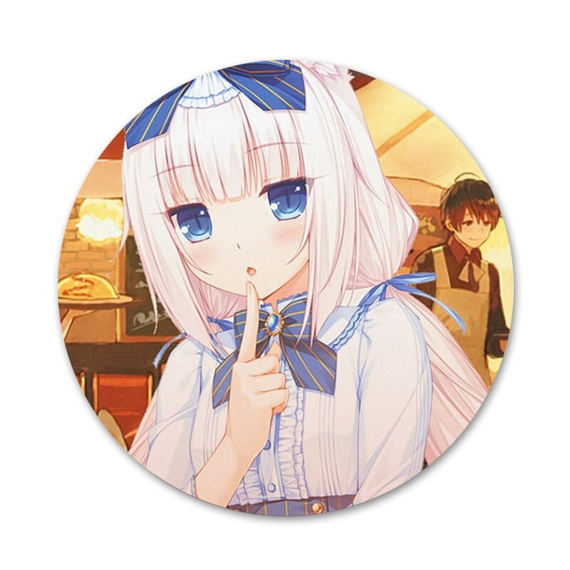 Vanilija NEKOPARA Anime značka Broš Igla Dodaci za odjeću Ruksak Dekoracija poklon