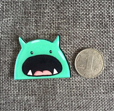1 PC Crtić Mačka Ptica Mlijeko Jaje Pas Broš Akrilne značke Ikone na ruksaku Igla Značka Ukrasne značke za odjeću