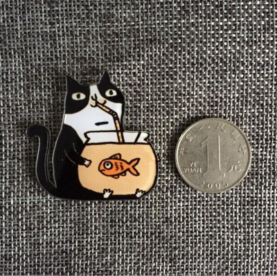 1 PC Crtić Mačka Ptica Mlijeko Jaje Pas Broš Akrilne značke Ikone na ruksaku Igla Značka Ukrasne značke za odjeću