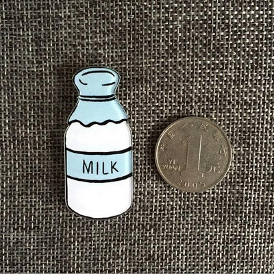 1 PC Crtić Mačka Ptica Mlijeko Jaje Pas Broš Akrilne značke Ikone na ruksaku Igla Značka Ukrasne značke za odjeću