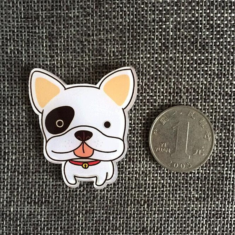 1 PC Crtić Mačka Ptica Mlijeko Jaje Pas Broš Akrilne značke Ikone na ruksaku Igla Značka Ukrasne značke za odjeću