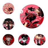 Anime tualetu surištas Hanako-kun ženklelis sagės smeigtukas Priedai drabužiams Kuprinės dekoravimo dovana 58 mm
