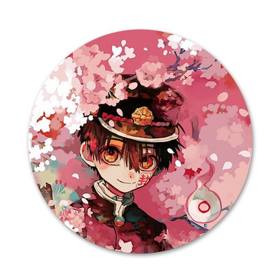 Anime tualetu surištas Hanako-kun ženklelis sagės smeigtukas Priedai drabužiams Kuprinės dekoravimo dovana 58 mm