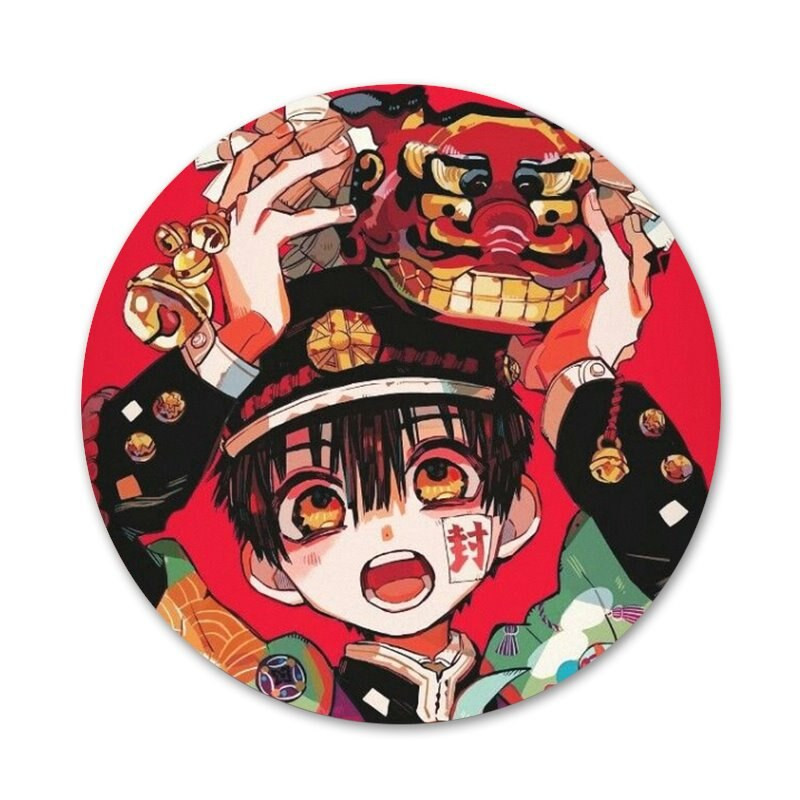 Anime tualetu surištas Hanako-kun ženklelis sagės smeigtukas Priedai drabužiams Kuprinės dekoravimo dovana 58 mm