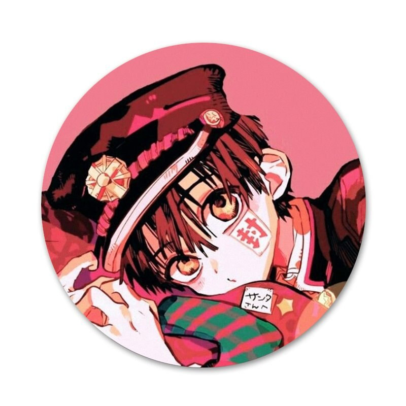 Anime tualetu surištas Hanako-kun ženklelis sagės smeigtukas Priedai drabužiams Kuprinės dekoravimo dovana 58 mm