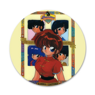 58 mm multikas Ranma 1 2 märgiga prossnõel Aksessuaarid riietele Seljakoti kaunistus kingitus