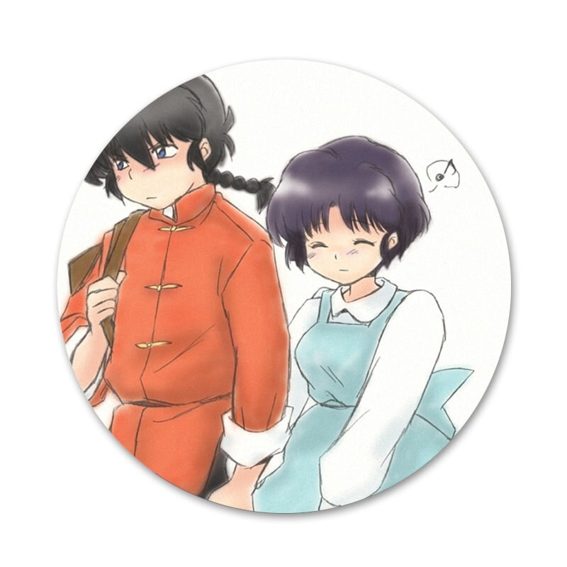 58 mm multikas Ranma 1 2 märgiga prossnõel Aksessuaarid riietele Seljakoti kaunistus kingitus