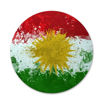 Кюрдски флаг на Кюрдистан Значка Брошка Игла Аксесоари за дрехи Раница Декорация подарък
