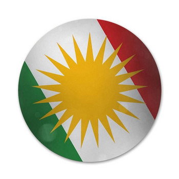 Κουρδιστάν Κουρδιστάν σημαίας Σήμα καρφίτσα καρφίτσα Αξεσουάρ για ρούχα Σακίδιο πλάτης Δώρο διακόσμηση