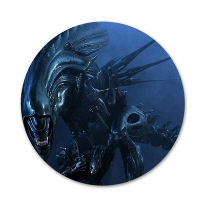 58 mm Xenomorph Aliens predato Piktogramos Smeigtukai Ženkliuko apdaila Sagės Metaliniai ženkleliai drabužiams Kuprinės puošimas