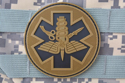 Σήμα PVC συμμαχία εκδίκησης / βάτραχος / ιατρικός τομέας / στρατιωτική στολή κροταλίας χειροποίητα ραμμένα αξεσουάρ εξωτερικού σακιδίου πλάτης