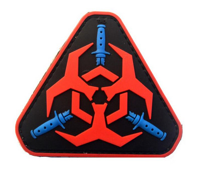 Σήμα PVC συμμαχία εκδίκησης / βάτραχος / ιατρικός τομέας / στρατιωτική στολή κροταλίας χειροποίητα ραμμένα αξεσουάρ εξωτερικού σακιδίου πλάτης