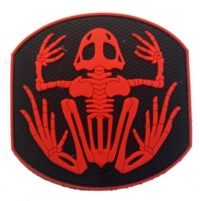 Σήμα PVC συμμαχία εκδίκησης / βάτραχος / ιατρικός τομέας / στρατιωτική στολή κροταλίας χειροποίητα ραμμένα αξεσουάρ εξωτερικού σακιδίου πλάτης