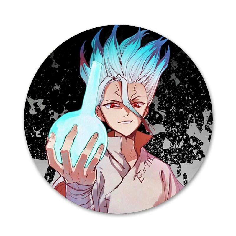 Anime Dr. Stone Senku Ishigami Badge Broșă Pin Accesorii Pentru Haine Rucsac Decorare cadou