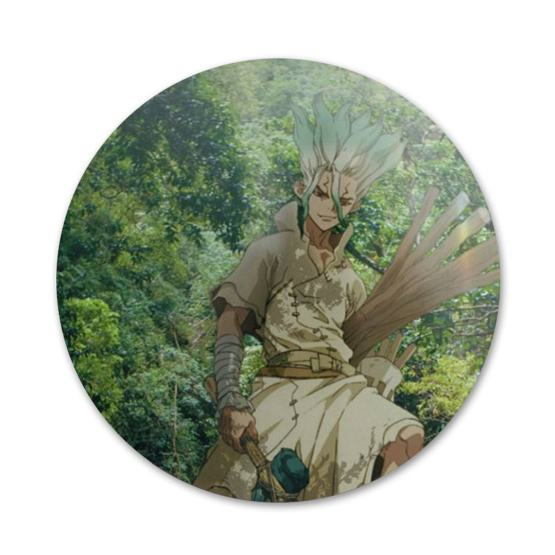 Anime Dr. Stone Senku Ishigami Badge Broșă Pin Accesorii Pentru Haine Rucsac Decorare cadou
