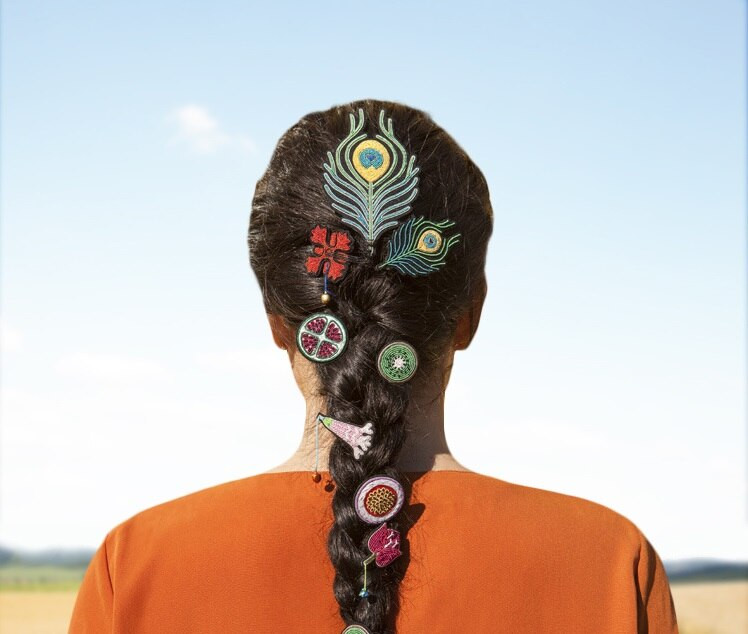 Käsitsi tikitud tuunikala kala vaal öökull delfiini märgid mantli pükste kotile