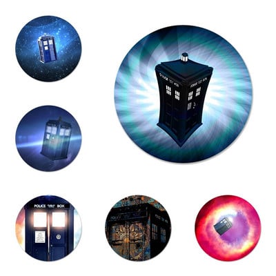 Tardis Doctor Dr Who Police Box Εικονίδια Καρφίτσες Σήμα Διακόσμηση Καρφίτσες Μεταλλικά Σήματα για Ρούχα Διακόσμηση σακιδίου πλάτης