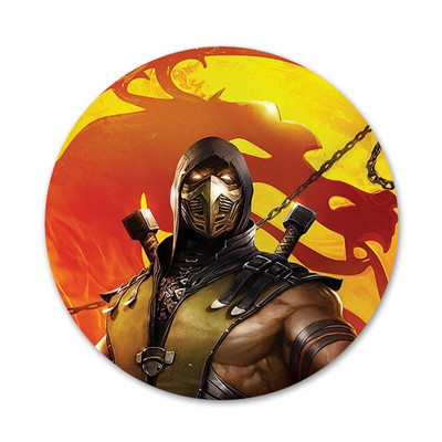 Mortal Kombat Ikone Igle Dekoracija znački Broševi Metalne značke za odjeću Dekoracija ruksaka