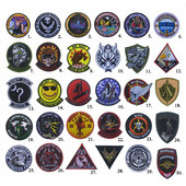 Νέα / Κεντημένη στρατιωτική σειρά θαυμαστών / Διάβολος / Καουμπόισσα / Μοίρα δοκιμών πτήσης / Κεφάλαιο Big Strategic Morale Badge