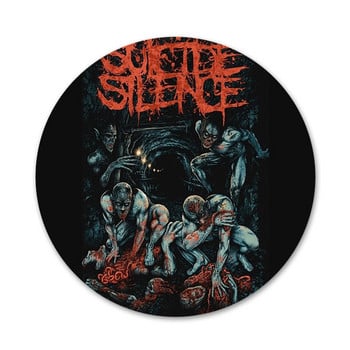 Mitch Lucker Suicide Silence Poster Badge Brooch Pin Аксесоари за дрехи Раница Декорация подарък