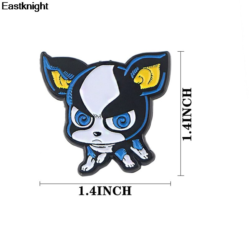Kawaii desen animat câine animal din aliaj de zinc Pin pentru bărbați femei para cămașă însemne haine rucsac Accesorii medalie broșe E0836