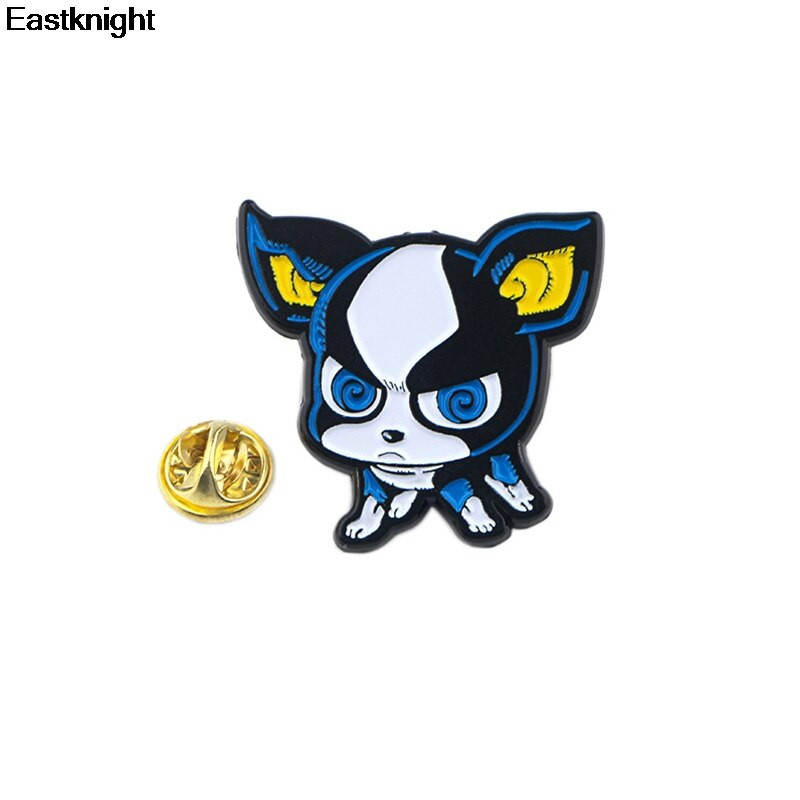 Kawaii desen animat câine animal din aliaj de zinc Pin pentru bărbați femei para cămașă însemne haine rucsac Accesorii medalie broșe E0836