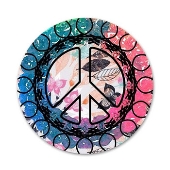 Trippy Boho Hippie Peace Badge καρφίτσα Αξεσουάρ καρφίτσας για ρούχα Δώρο διακόσμηση σακίδιο πλάτης