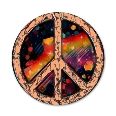 Trippy Boho Hippie Peace Bedž Broš Igla Dodaci za odjeću Ruksak Dekoracija poklon