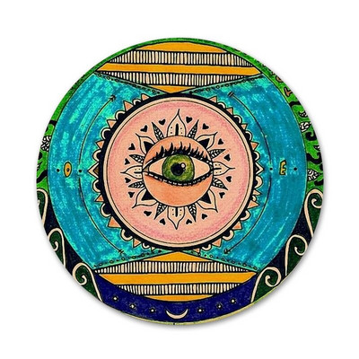 Trippy Boho Hippie Peace Bedž Broš Igla Dodaci za odjeću Ruksak Dekoracija poklon