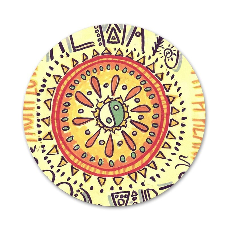 Trippy Boho Hippie Peace Bedž Broš Igla Dodaci za odjeću Ruksak Dekoracija poklon