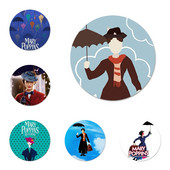 Uus saabunud 58 mm Mary Poppinsi märk prossnõel Aksessuaarid riietele Seljakoti kaunistus kingitus