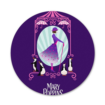 Uus saabunud 58 mm Mary Poppinsi märk prossnõel Aksessuaarid riietele Seljakoti kaunistus kingitus