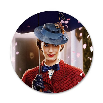 Uus saabunud 58 mm Mary Poppinsi märk prossnõel Aksessuaarid riietele Seljakoti kaunistus kingitus