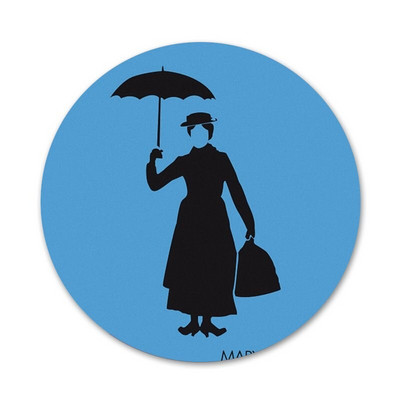 Uus saabunud 58 mm Mary Poppinsi märk prossnõel Aksessuaarid riietele Seljakoti kaunistus kingitus