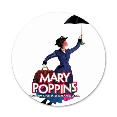 Uus saabunud 58 mm Mary Poppinsi märk prossnõel Aksessuaarid riietele Seljakoti kaunistus kingitus