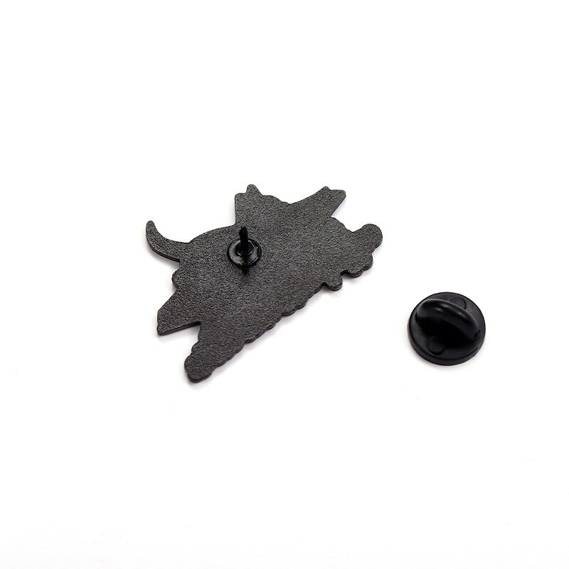 Χαριτωμένα καρφίτσες και κονκάρδες σε στυλ καφέ μαύρης γάτας Καρφίτσες με σμάλτο Kawaii Καρφίτσες τζιν πουκάμισο με γιακά με σήμα πέτο Δώρο για φίλους