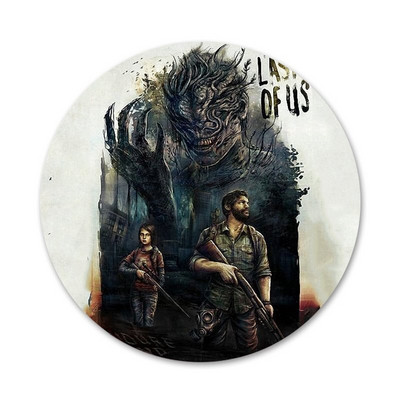 Mäng The Last Of Us Videomängud Ikoonid Nööpnõelad Märgikaunistus Prossid Metallist märgid riiete jaoks Seljakoti kaunistus 58mm