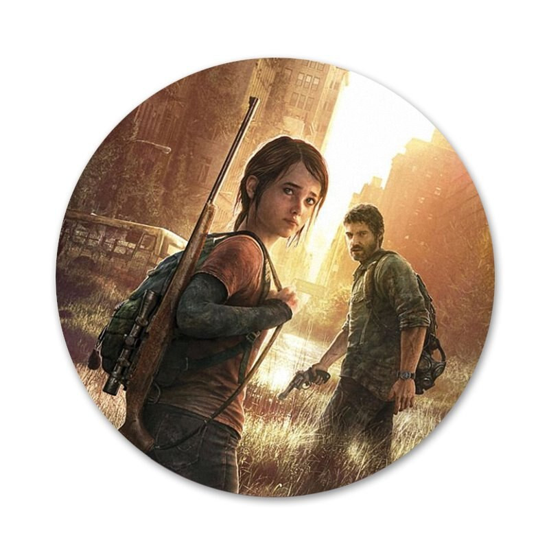 Mäng The Last Of Us Videomängud Ikoonid Nööpnõelad Märgikaunistus Prossid Metallist märgid riiete jaoks Seljakoti kaunistus 58mm