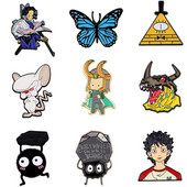 E3608 Enamel Pin Cartoon Cute Mouse Pross Collection Metallist revääritihvti rinnamärk Prossid naistele Meestele Ehted Kingitused