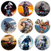 58 χιλιοστά Motocross χωμάτινα ποδήλατα Badge καρφίτσα καρφίτσα Αξεσουάρ για ρούχα Δώρο διακόσμηση σακιδίου πλάτης